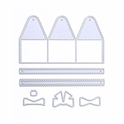 Rrimin Tie Box DIY Metal Stencil Scrapbook Craft Embroidery Cutting Die