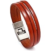 Long tiantian Leather Wrap Bracelets for Women Layered Boho Bracelet Women's Cuff Bracelets Western Jewelry Birthday Christmas Gifts Stocking Stuffers