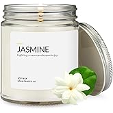1OAK Jasmine Candle - Soy Wax Scented Candles (Jasmine) - Soy Candles for Home Scented - Long Burning Premium - Hand-Poured (7oz.)