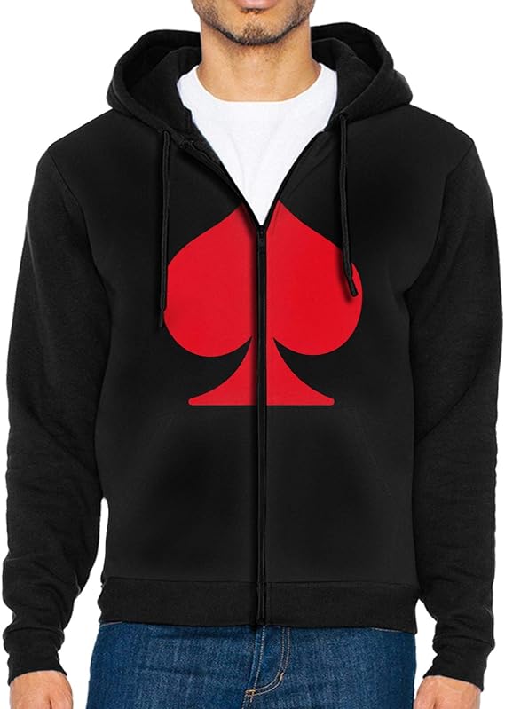 Ace of Spades Men's FullZip Hoodie Sweatshirt Winterwear Amazon.ca