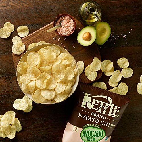 Kettle Brand Potato Chips, 100 Avocado Oil Himalayan Salt, 4.2 Ounce