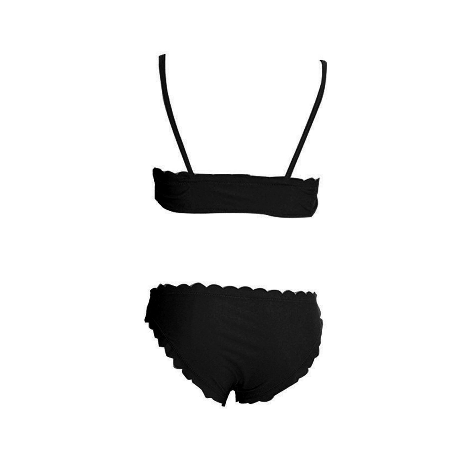 SS Queen Women Classic Scallop Bikini Swimwear Two Piece Bathing Suit