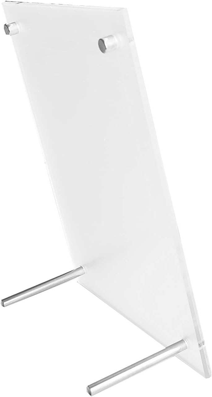 Missartist Frameless Tabletop Floating Photo Frames Clear Acrylic Picture Frame Desktop Free Standing(11x17) -