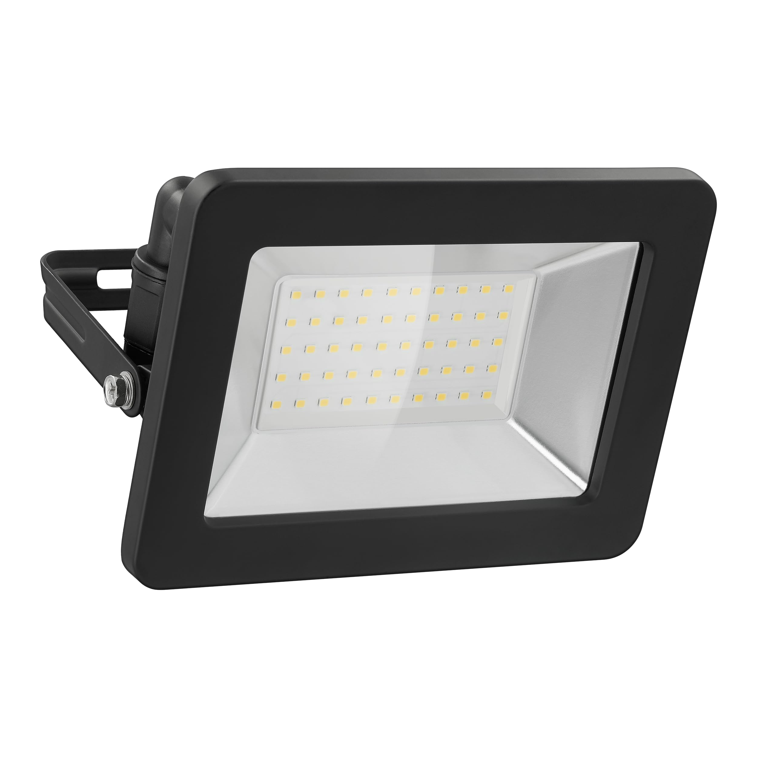 Goobay 53874 LED Floodlight with 50 W - LED Spotlight with 50 W - Neutral White Light 4000 K - 4260 Lumen - Beam Angle 100 Degrees - IP65 Protection Class - Black