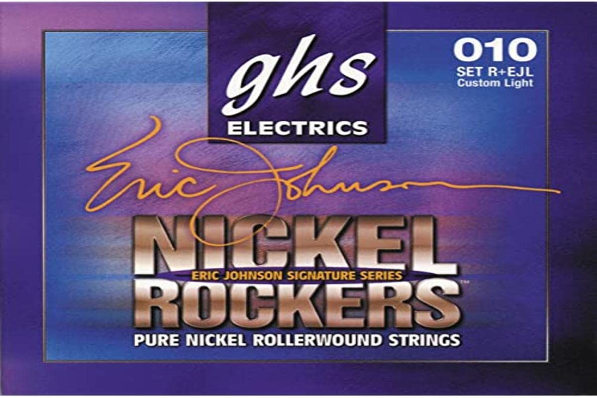 GHS NICKEL ROCKERS >ERIC JOHNSON SIGNATURE" Rollerwound String Set For Electric Guitar - R+EJL - Light - 010/050