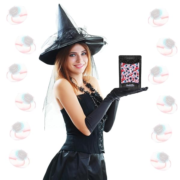 FRUIDLES GUMMY EYEBALLS HALLOWEEN CANDY, TRICK-OR-TREAT PARTY BAG FILLERS, PARTY FAVOR (1 POUND)