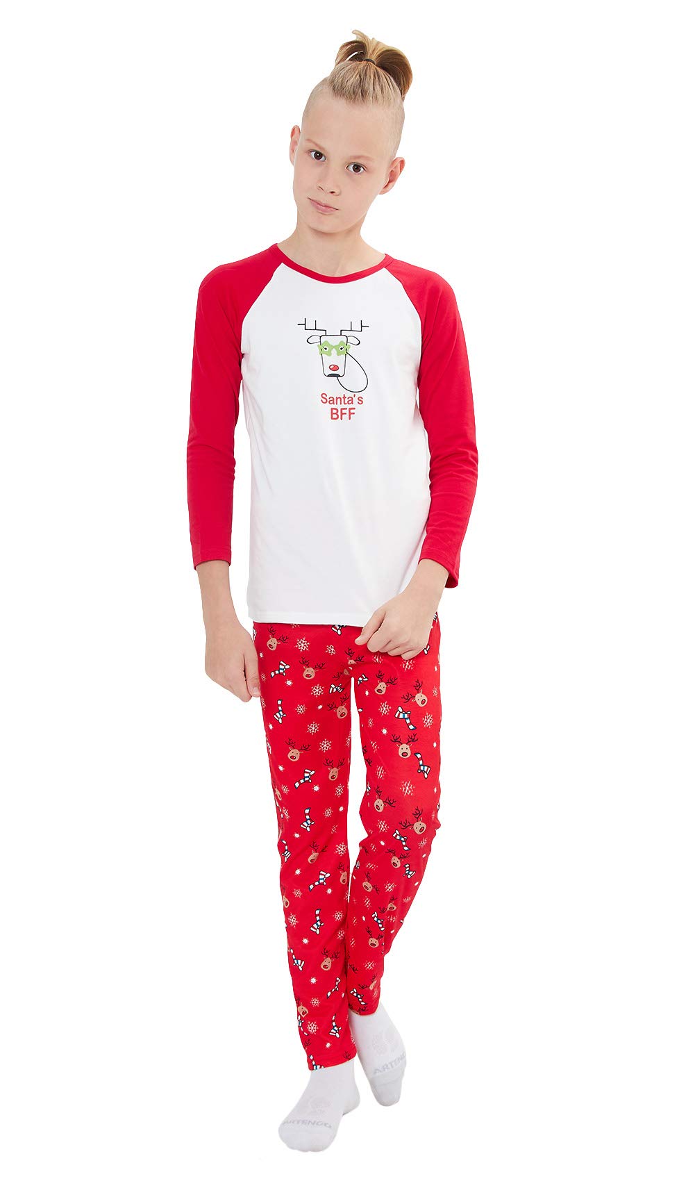 Natale Famiglia Matching Pigiama, Divertente Babbo Natale Chillin Lettera Stampa Mamma e papà Bambini Sleepwear Pigiama Bambino Manica Lunga Set per Ragazze Ragazzi