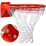 Pro Slam Professional 180º Heavy Duty Breakaway Basketball Rim，18 inch Double Spring Flex Rim Goal Replacement fit Indoor and