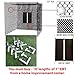 Select Golf Hitting Net, Baffle, and Golf Net Target with DIY Frame Corners - 10' Poles NOT Included