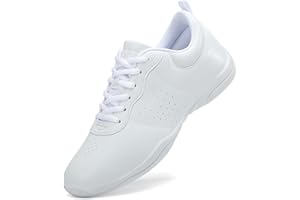 Kuikeiu Girls White Cheer Shoes Youth Cheerleading Dance Sneaker Training Competition for Girls' Cheerleading Shoes