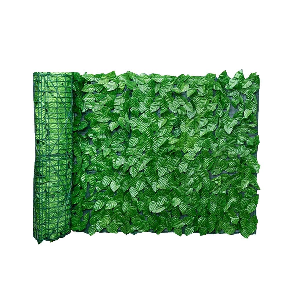 REOVE Artificial Ivy Privacy Fence, Green Plastic Leaf Fence Panels Artificial Leaf Screen Hedge Privacy Fence Roll Wall Landscaping for Outdoor Decor, Garden