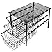 3S Stackable 3 Tier Sliding Basket Organizer Drawer, Cabinet Storage Drawers,Balck …