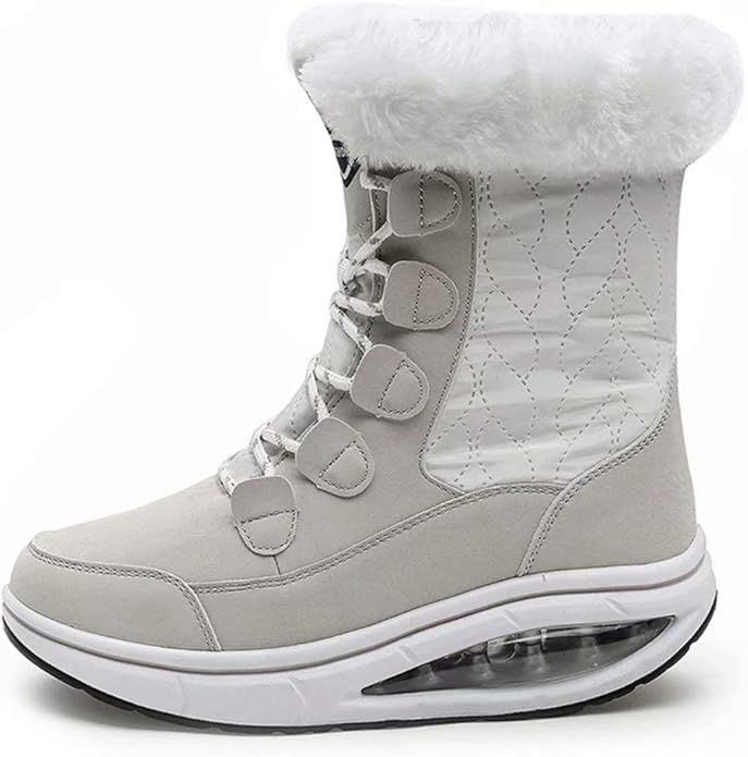 Lace Up Mid Calf Walking Comfortable Outdoor