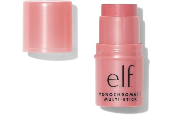 e.l.f. Monochromatic Multi Stick, Luxuriously Creamy & Blendable Color, For Eyes, Lips & Cheeks, Dazzling Peony, 0.17 oz (5 g)
