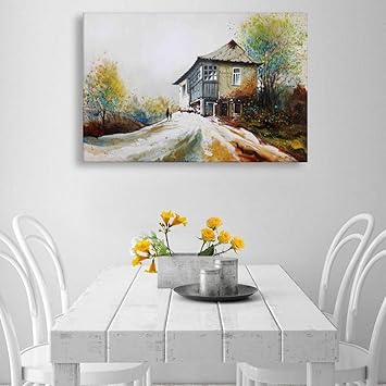 Inephos Framed Canvas Painting - Beautiful Landscape Art Wall Painting for Living  Room, Bedroom, Office, Hotels, Drawing Room (85cm X 55cm): Amazon.in: Home  & Kitchen