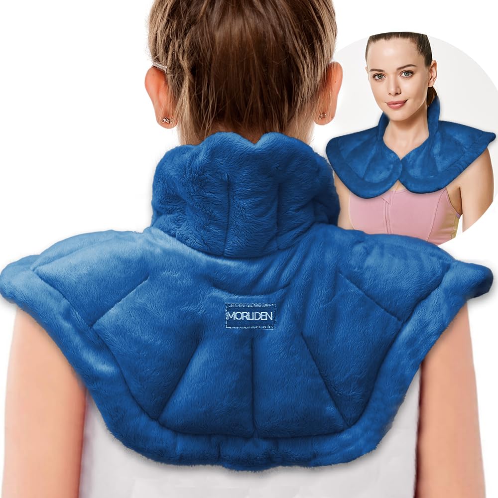 Photo 1 of MORLIDEN Microwavable Heated Neck Wrap Warmer and Shoulder Heating Pad Microwave, Weighted Microwave Heating Pad for Neck and Shoulders Hot and Cold Compress