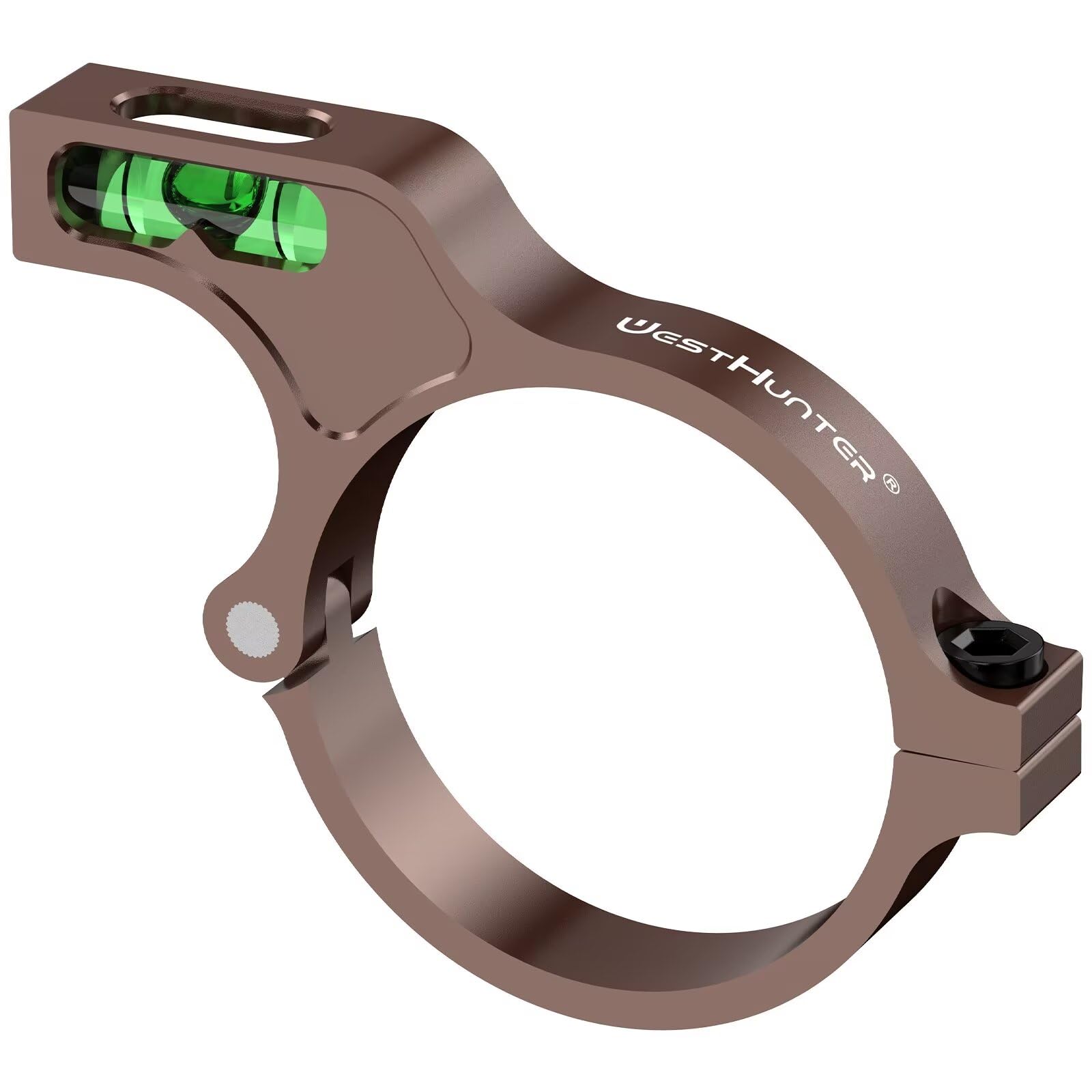 WestHunter Optics Scope Bubble Level for 30mm Tubes - Precision Shooting & Competition | Brown