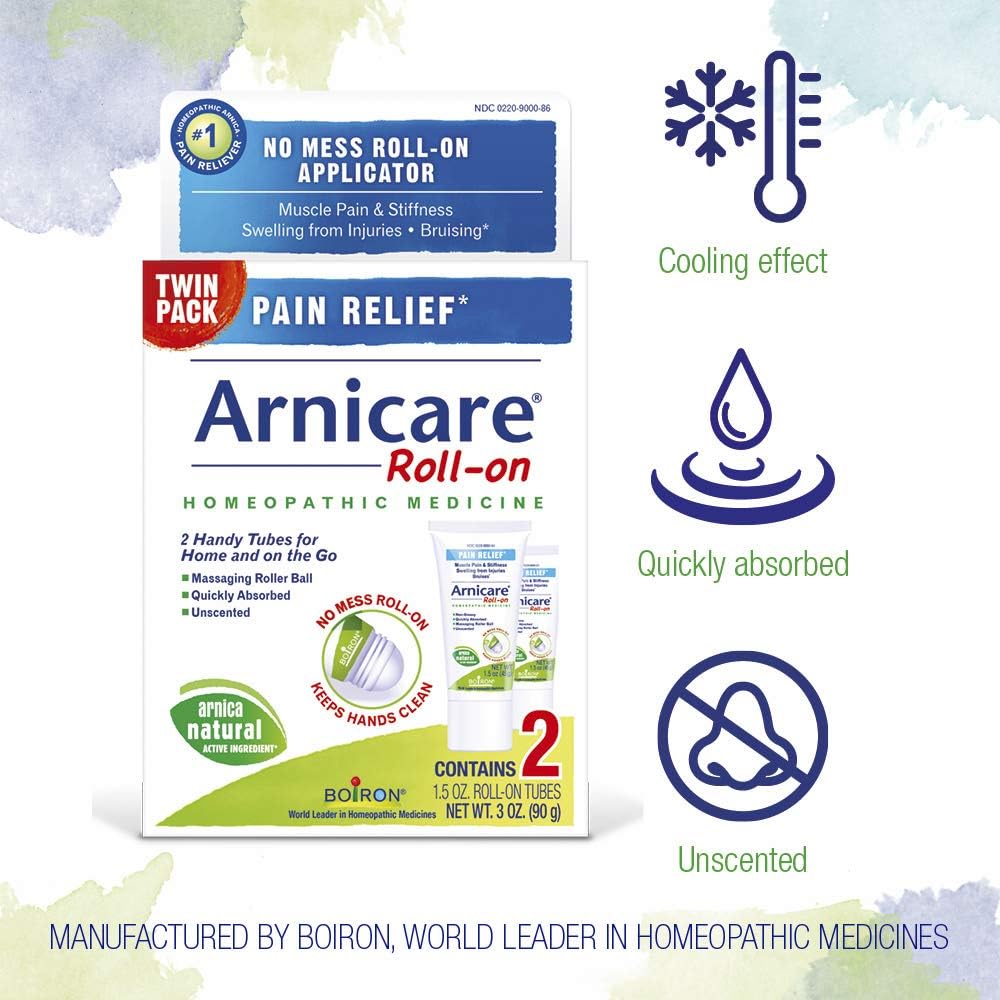 Boiron Arnicare Roll-on Twin Pack Homeopathic Medicine for Pain Relief, 1.5 Ounce (Pack of 2): Health & Personal Care