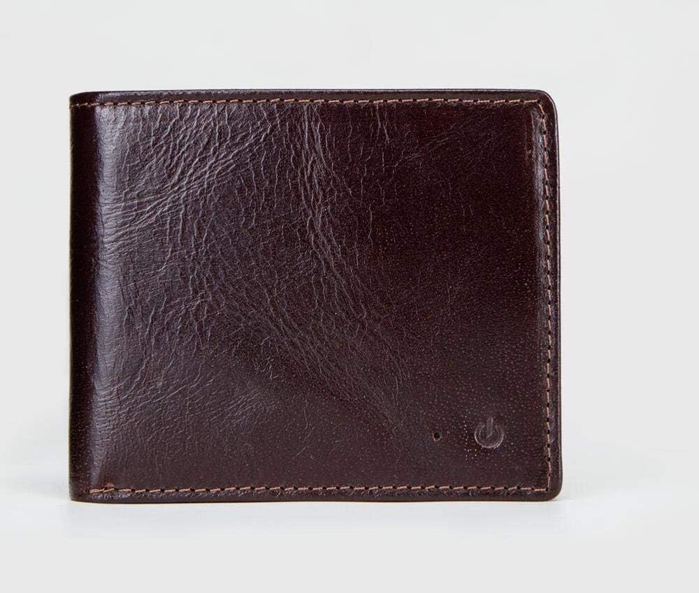 DeemoShop Smart Wallet RFID Men Genuine Leather Anti Lost Intelligent Bluetooth Purse Male Card Holders Fashion Small