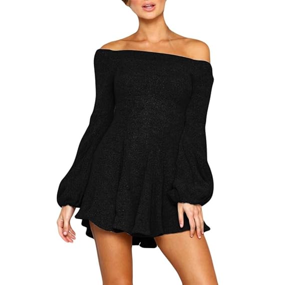 black off the shoulder dress amazon