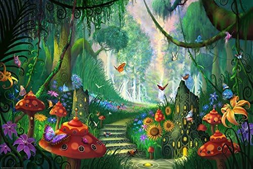 Amazon Com Fairyland Garden Poster Posters Prints