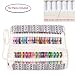 Damero Canvas Wrap for 60 Gel Ink Pens, Pencil Case for Gel Glitter Pens Set Organizer for Students, Adults or Artist Friends(No Pens Included), Bohemian