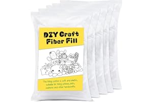 Polyester Fiber Fill, 125g/4.4oz Stuffing for Stuffed Animals, Premium Polyester Fiberfill Stuffing, High Resilience Stuffing