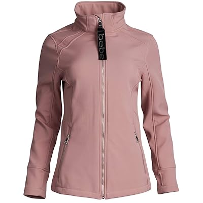 BEBE SPORT Women's Soft Shell Jacket with Fleece Dominican