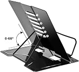 JINYUNMIN Book Stand Reading Stand Multi-Function Metal Easel Black view 3