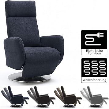 Cavadore Tv Sessel Cobra Mit 2 E Motoren Elektrisch Verstellbarer Fernsehsessel Mit Fernbedienung Relaxfunktion Liegefunktion Ergonomie L Belastbar Bis 130 Kg 71 X 112 X 82 Anthrazit Amazon De Kuche Haushalt