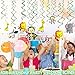 Jungle Animals Party Swirl Decorations - 30 Pack Hanging Swirl for Animals Party Supplies animal theme birthday party decorations, Multicolor