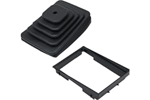 CADUFUELLY Shifter Boot and Retainer Bezel Kit Transmission Shift Dust Cover with Frame Replacement for Jeep TJ Wrangler 1997