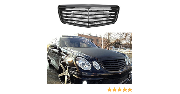 Para Benz E/W211 2007 – 09 rejilla delantera completa negra ...