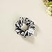 silk satin hair scrunchies set of 2 zebra printing