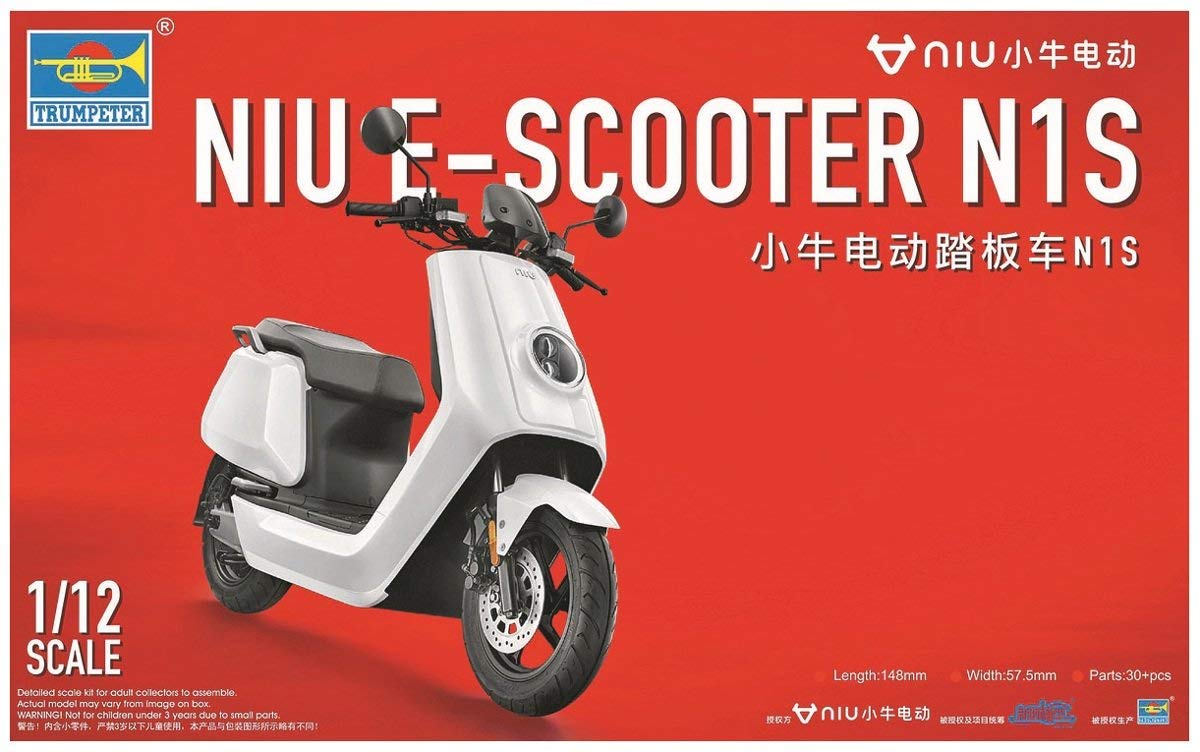 Trumpeter 1:12 - NIU E-SCOOTER N1S-pre-painted