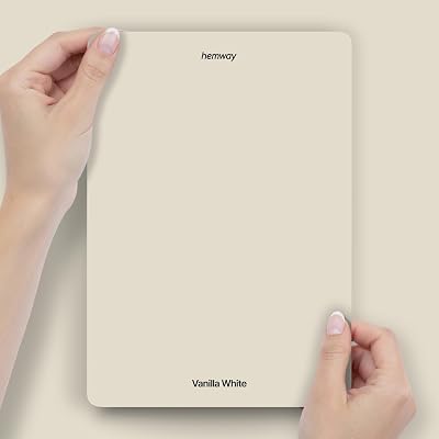 Hemway Vanilla White Chalk Paint Peel & Stick Sample A5 Colour Swatch