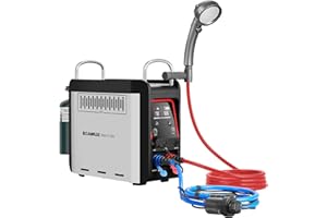 CAMPLUX ENJOY OUTDOOR LIFE CAMPLUX Nano 3 Ultra, Constant Temperature Portable Propane Water Heater, Rechargeable Water Heater & Shower Pump, Propane Camping Shower, for RVs, Hiking, Fishing & Glamping