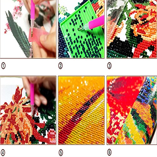 DIY 5D Diamond Painting Kit, Crystal Rhinestone Paint with Diamonds