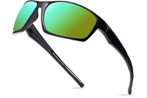 DEAFRAIN Polarized Sports Sunglasses for Men Women Running Fishing Driving Cycling Shades UV Protection
