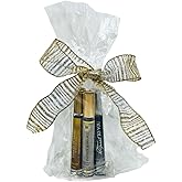Bath & Body Works Mini Perfume Spray Trio Collections Gift Set with 30-inch Ribbon Bow for Holidays 0.23 fl oz each (A Toast To You, Infinite Radiance, Touch of Gold)