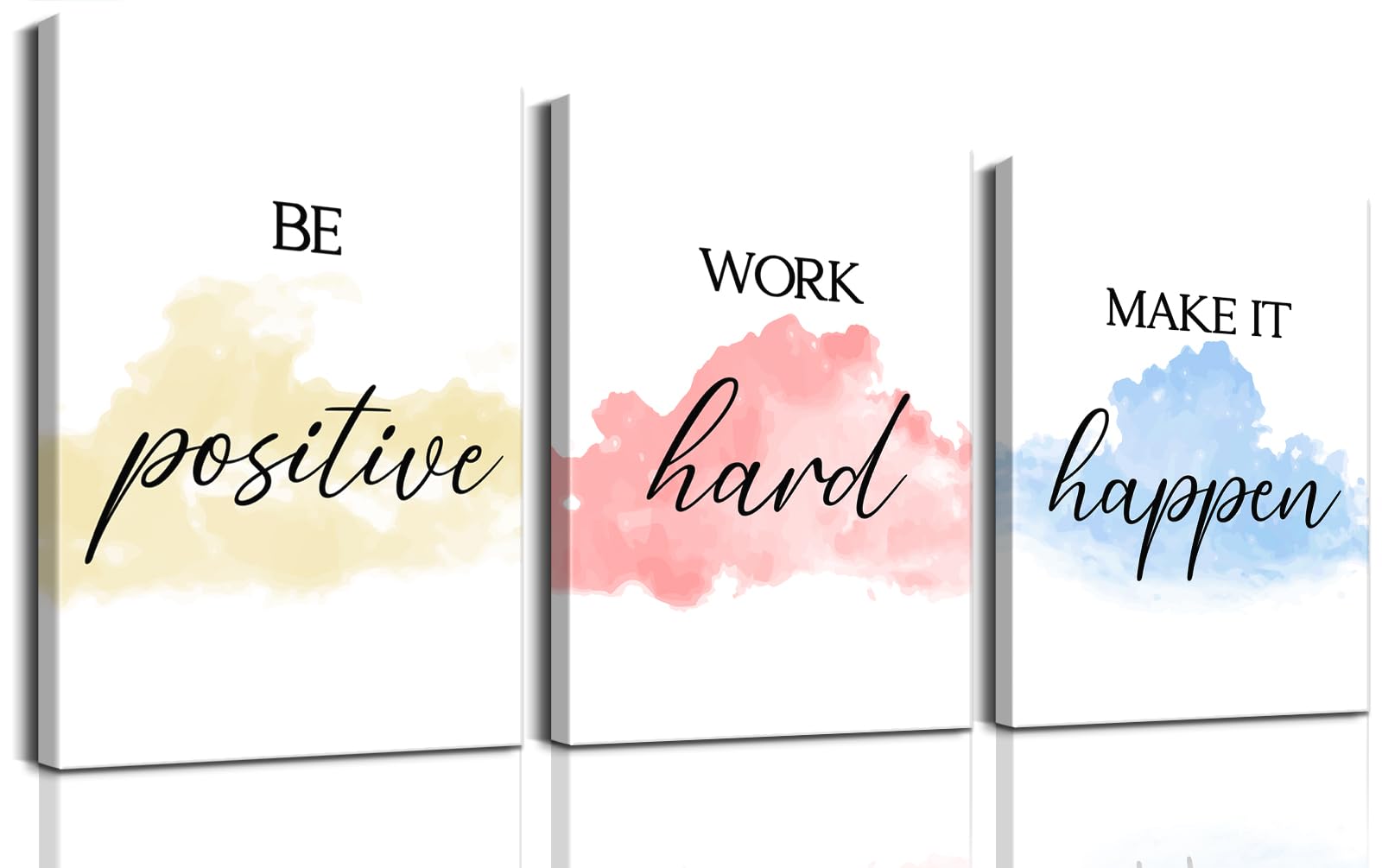 Photo 1 of 3 Piece Motivational Wall Decor Inspirational Wall Decor Office Wall Decor Positive Quotes Wall Decor Motivational Posters Positive Wall Decor Inspirational Posters Quote Wall Art for Home Office Decor (12''Wx16''Hx3PCS)