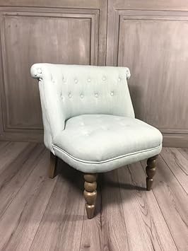 Sima Bedroom Chair Duck Egg Blue Fabric Amazon Co Uk