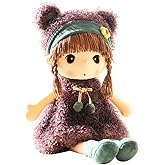 Sweetheart Rag Doll Cozy Cuddle Soft Baby Doll for Kids, Plush Stuffed Toy with Hat Skirt, Perfect Sleeping Partner for Girls, Xmas Birthday Gift