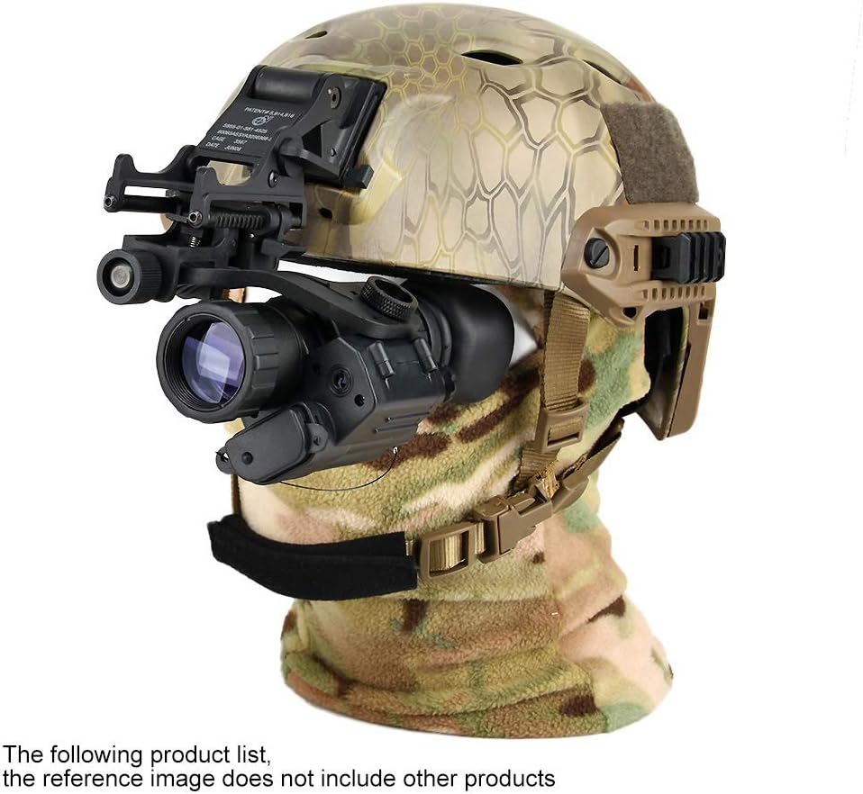 2X28 Monocular Night Vision Goggle, High Power Waterproof Helmet Glasses HD, Suitable for Night Vision Hunting
