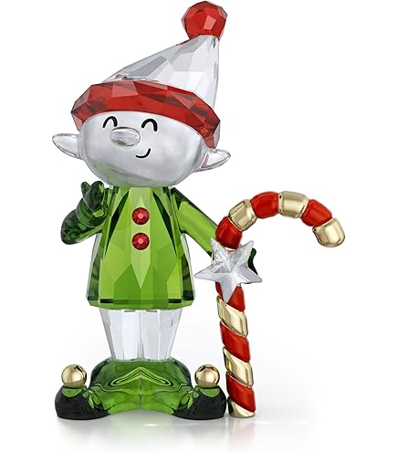 Amazon.com: Swarovski Santa's Elf On Sleigh Dark Multicolor One