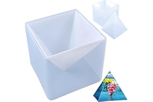 Moules pyramidaux pour résine, super grands moules pyramidaux en silicone, moule en silicone pour bricolage, résine époxy, bi