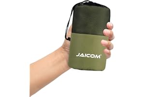 JAICOM Sleeping Bag Liner, Sleep Sack Travel Sheets, Two-Way-Zipper Expose Feet Separately, Lightweight for Single, Backpacking,Hotels & Hostels, Camping, Travel, Business
