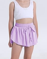 KEREDA Girls Flowy Shorts,Butterfly Shorts for Teen
