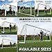 QUICKPLAY PRO Match-Fold Soccer Goal 3 x 2M / 10 x 6.5' with Carry Bag [Single Goal] Professional Quality Fast Set-Up Soccer Goal, Folds Flat for Shared Spaces