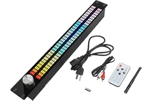 31-Band Music Analyzer with Dual-Channel 15-Band Digital Equalizer, AGC Display & Remote Control — for Professional Audio, KT